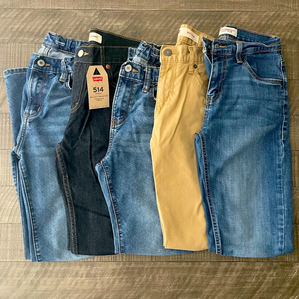 Lot of Boys Size 14 Jeans - 5 Pair